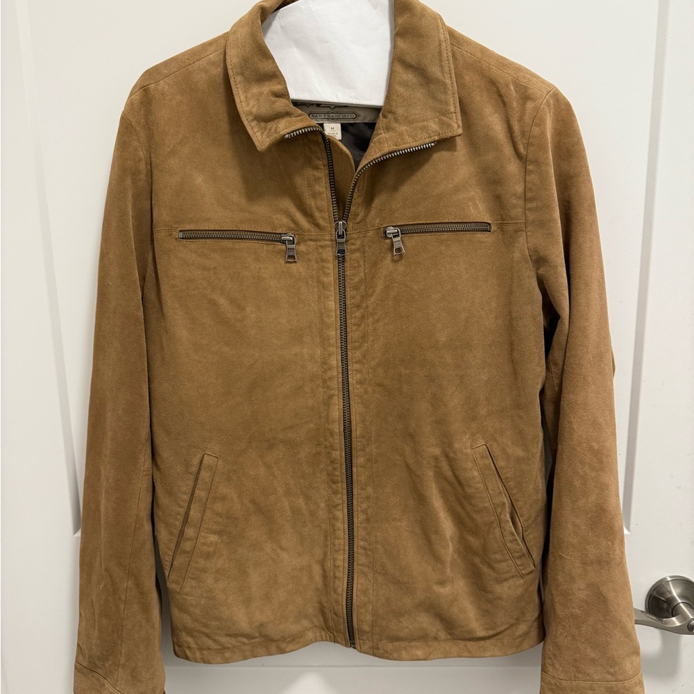 Men's Tan Suede Jacket